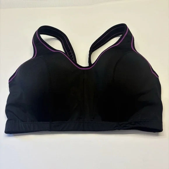 Cacique‎ Sports Bra Black High Impact Max Support Padded Straps Plus Size 40DD - Picture 4 of 10